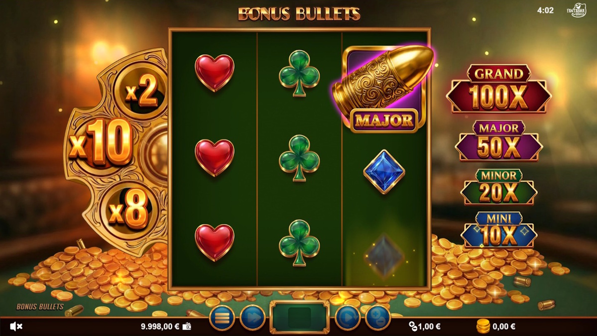 Base game in Bonus Bullets by Fantasma Games