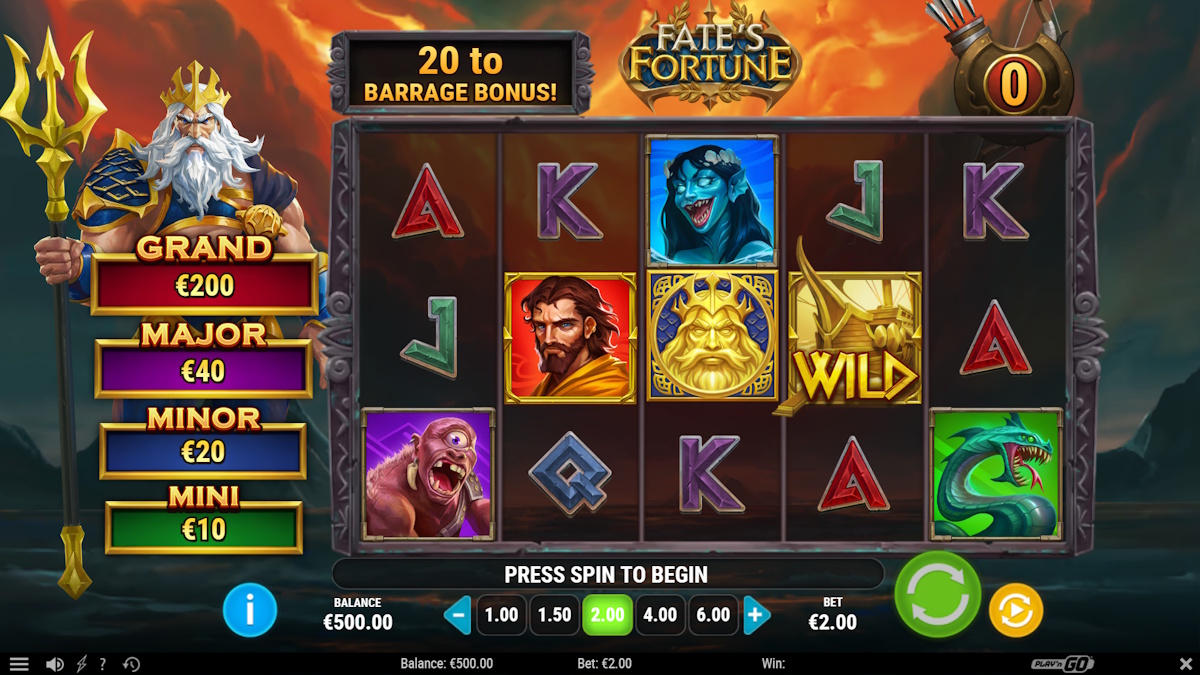 Base game in Fate’s Fortune by Play'n GO