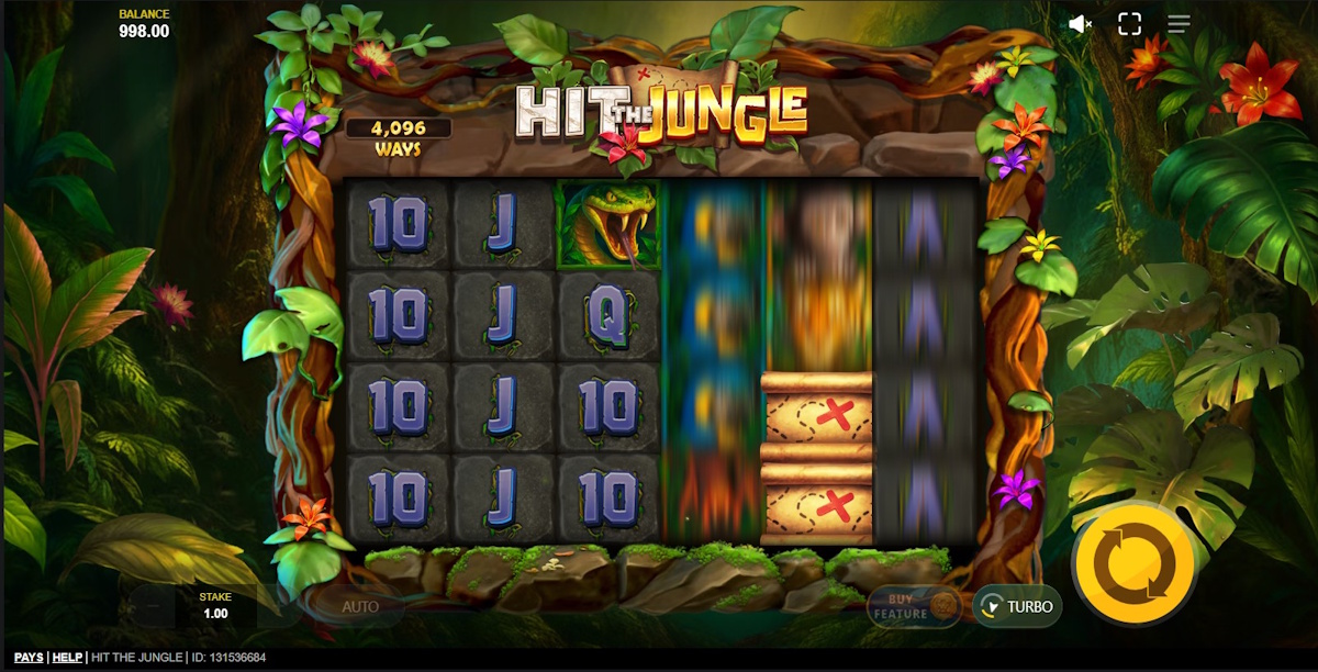 Base game in Hit the Jungle by Red Tiger