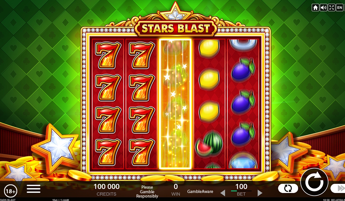 Base game in Stars Blast by Belatra