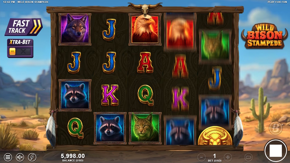 Base game in Wild Bison Stampede by Slotmill