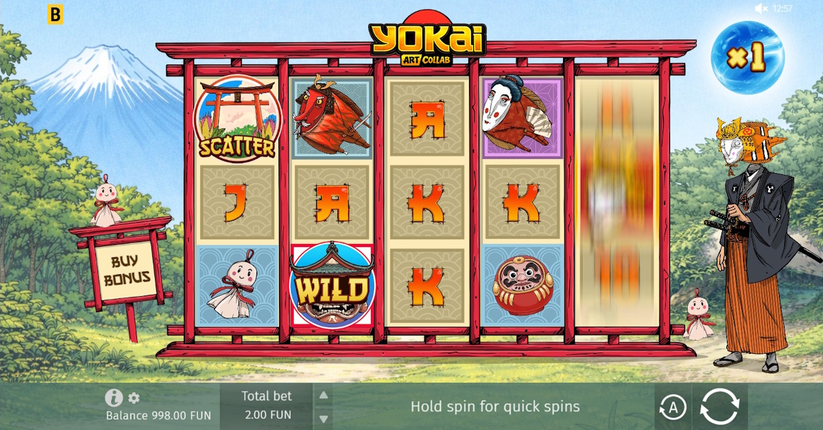 Base game in Yokai by BGaming