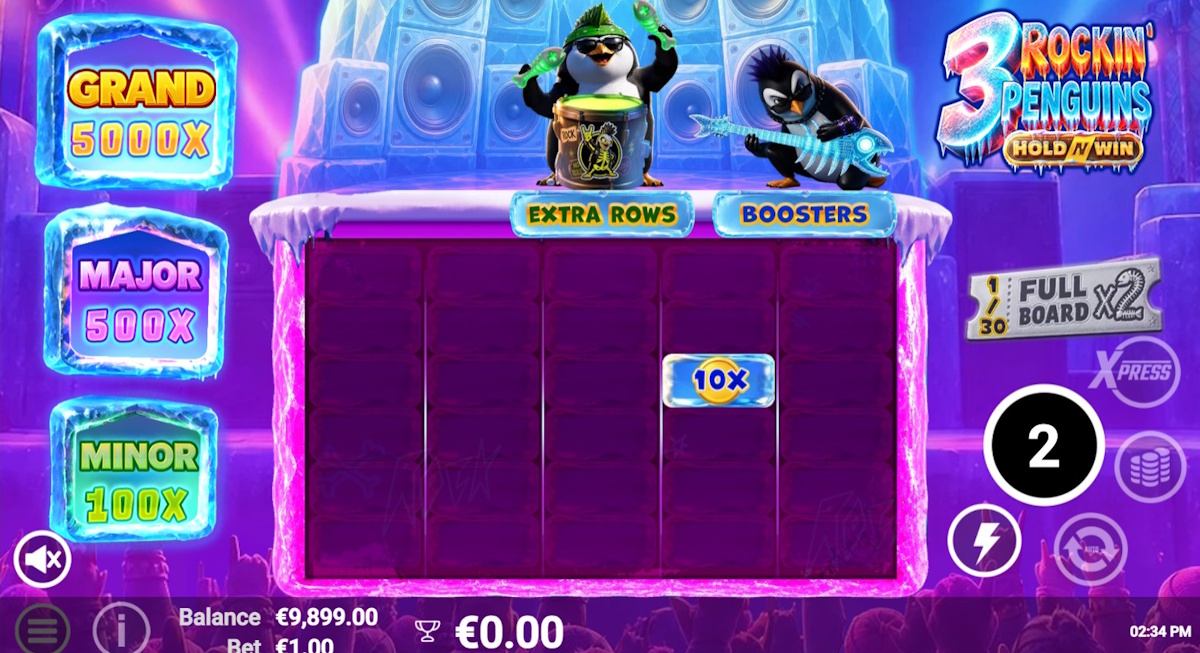 Bonus game in 3 Rockin’ Penguins by AvararUX