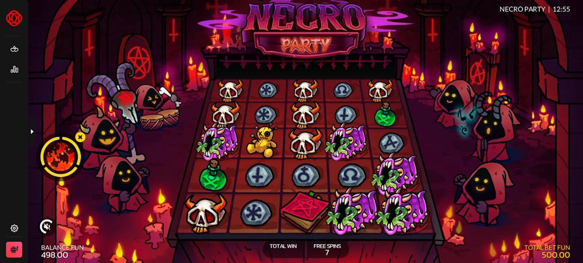 Bonus game in Necro Party by 7Rings Gaming
