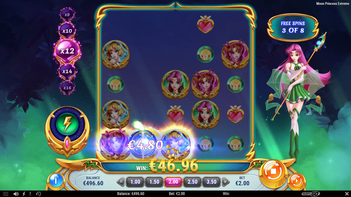 Free spins in Moon Princess Extreme by Play'n GO