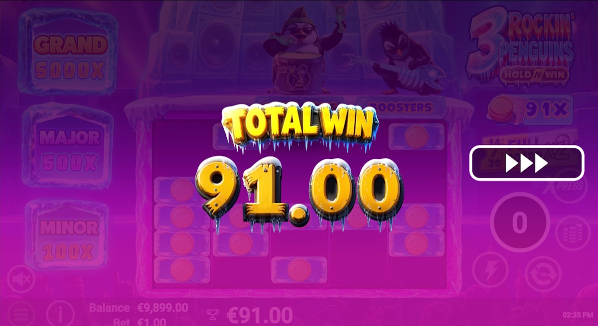 Total win in 3 Rockin’ Penguins by AvararUX