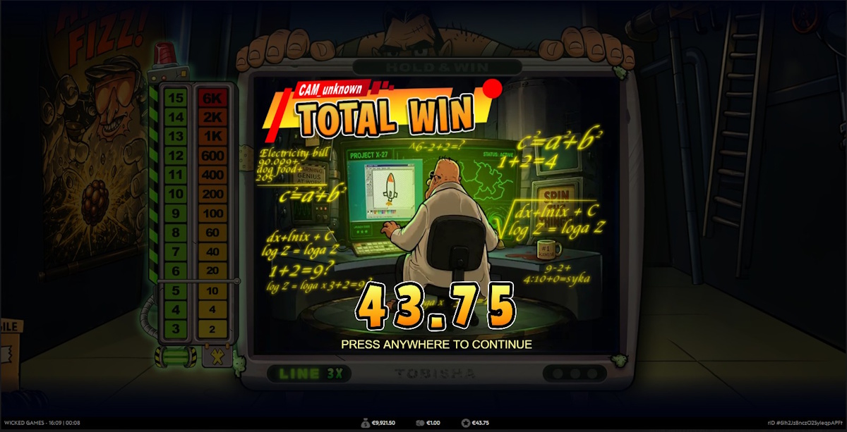 Total win in Enriched by Wicked Games