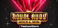 Logo for Royal Ruby Featurestorm by Tom Horn Gaming