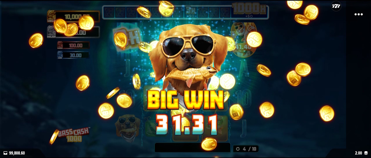 A big win in Bass Cash 1000 by Alchemy Gaming