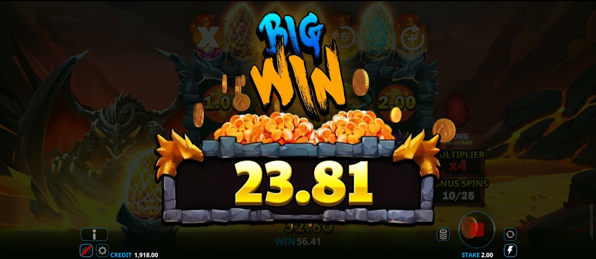 A big win in Dragon PrimeX™ by Wishbon Games