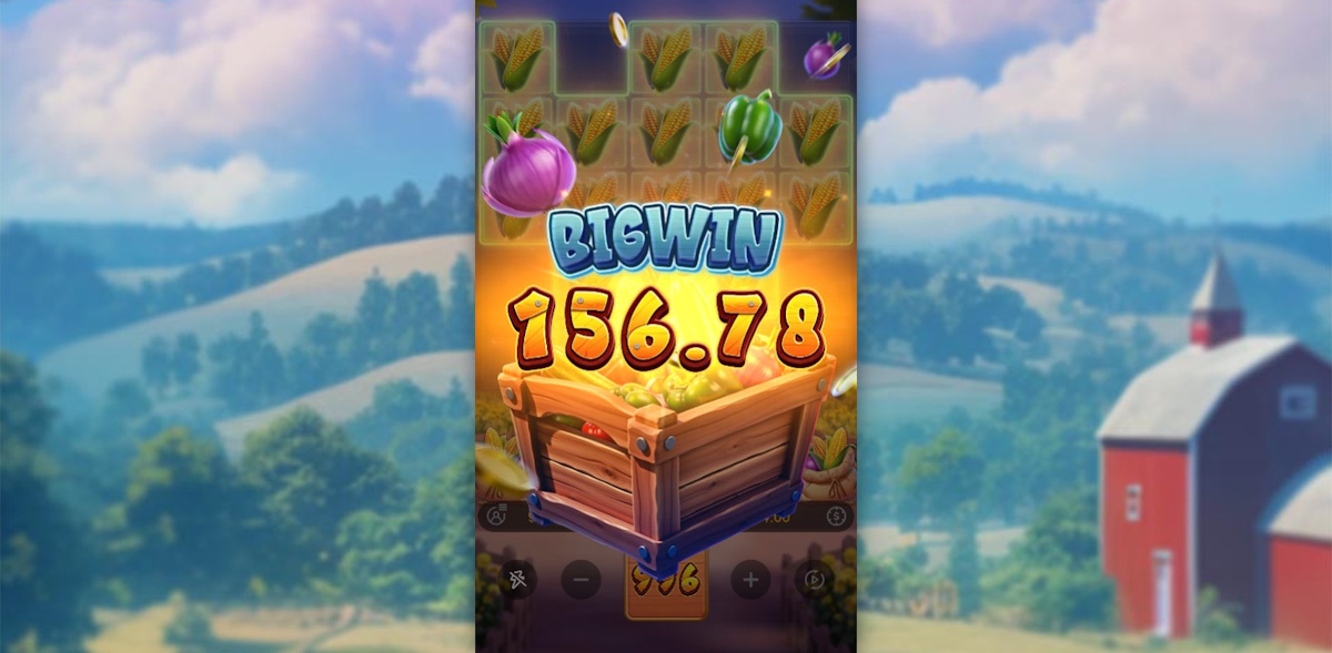 A big win in Farmstead Fortune by PG Soft