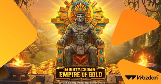 Banner of Mighty Crown Empire of Gold by Wazdan