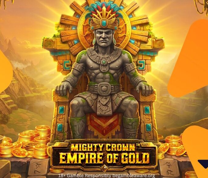 Banner of Mighty Crown Empire of Gold by Wazdan