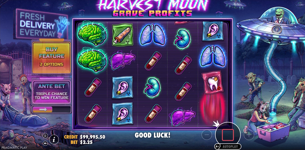Base game in Harvest Moon Grave Profits by Pragmatic Play