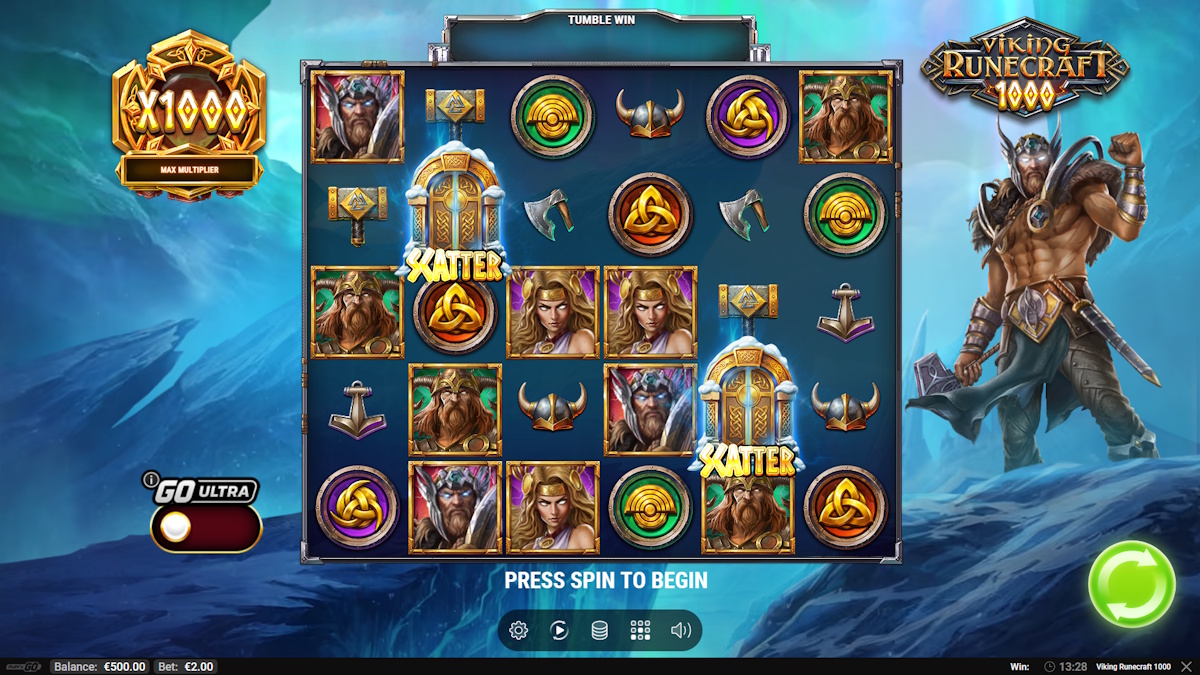 Base game in Viking Runecraft 1000 by Play'n GO