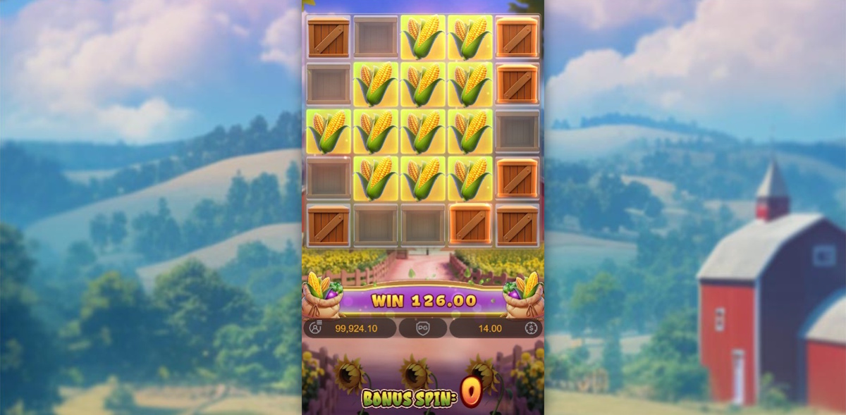 Mini bonus feature in Farmstead Fortune by PG Soft
