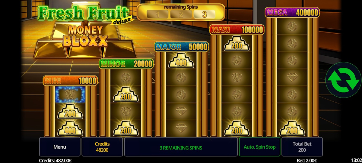 Respins in Fresh Fruit Deluxe Money Bloxx by Swintt