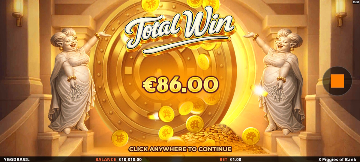 Tota wil in 3 Piggies of Bank by Yggdrasil Gaming