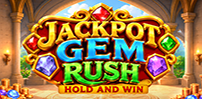 Logo for Jackpot Gem Rush: Hold and Win by Mascot Gaming