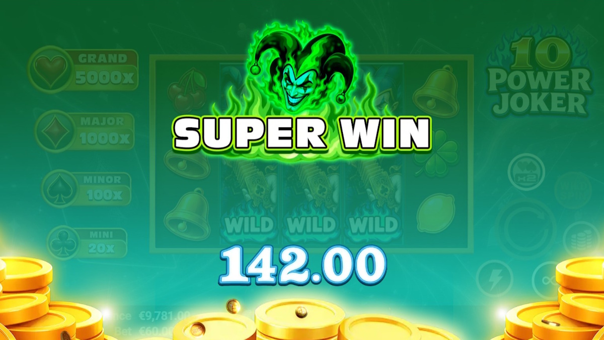 A super win in 10 Power Joker by AvatarUX