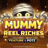 Banner of Mummy Reel Riches by Four Leag Gaming