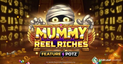 Banner of Mummy Reel Riches by Four Leag Gaming