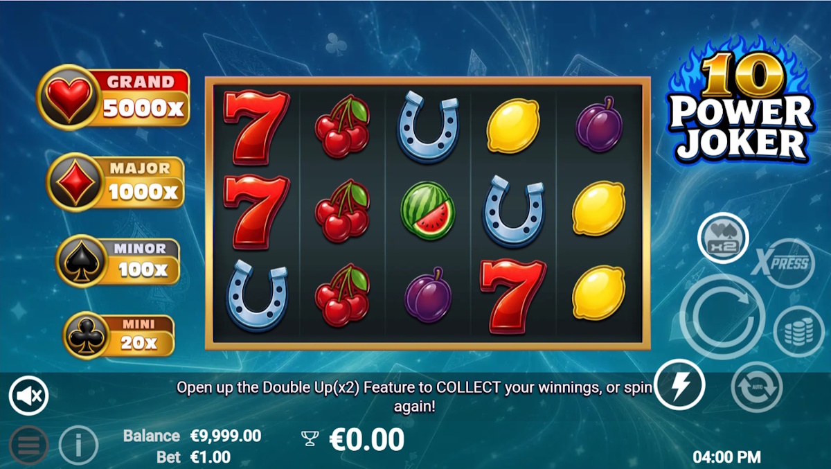 Base game in 10 Power Joker by AvatarUX