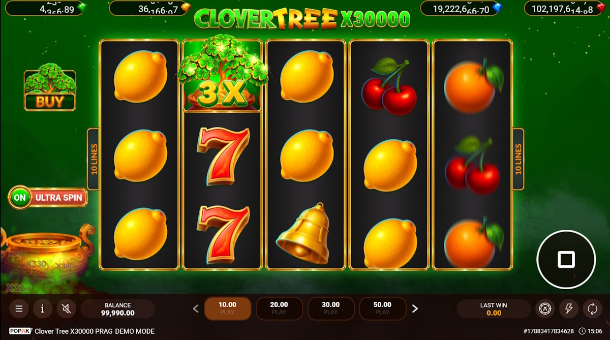 Base game in Clover Tree x30000 Prag by PopOK Gaming