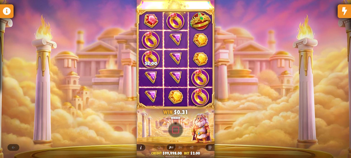 Base game in Gates of Olympus POP by Pragmatic Play