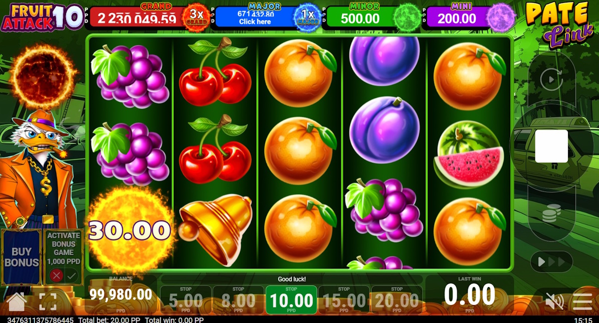 Base game in Fruit Attack 10 Pate Link by Pateplay