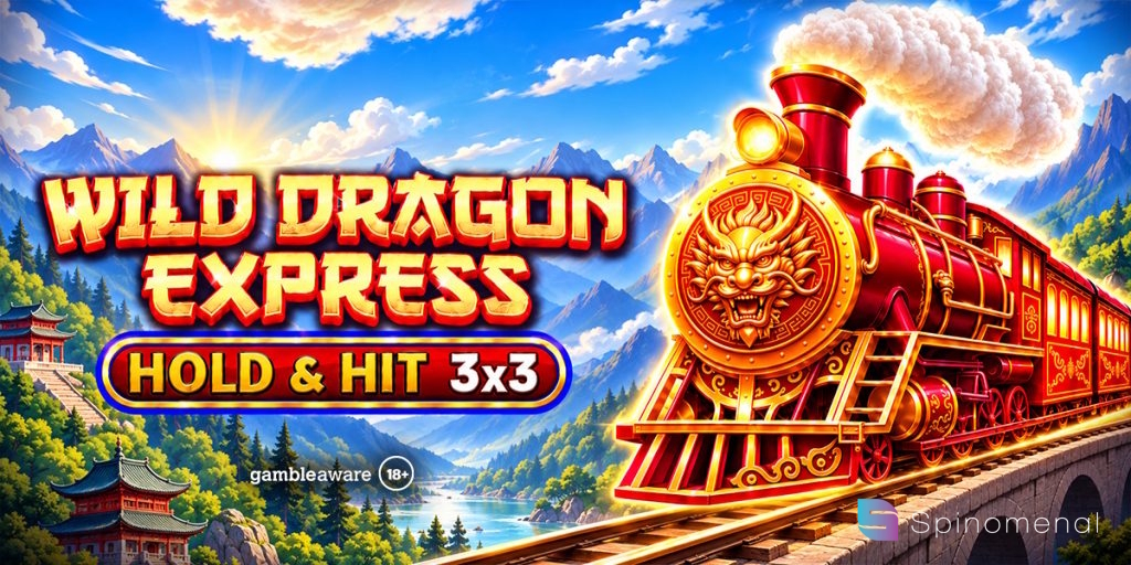 banner for wild dragon express hold and hit 3x3 slot by spinomenal